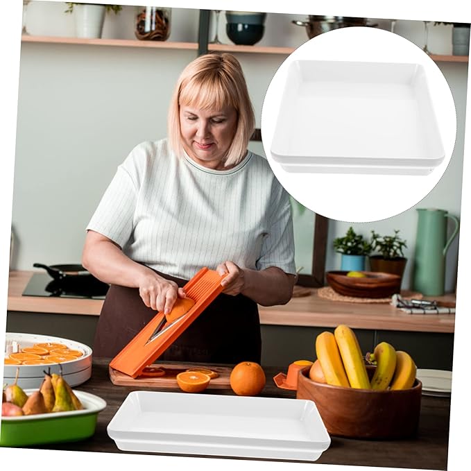 Thickened Imitation Ceramic Plate Bbq Dinner Snack Pasta Cake Serving Plate