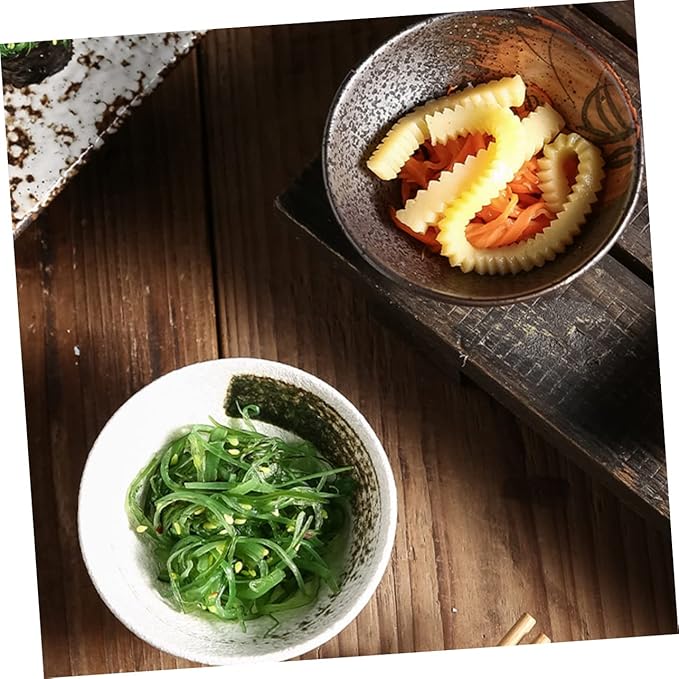 4pcs Ceramic Side Dish Appetizer Plates Ceramic Dip Dishes Ceramic Sauce Bowls Sushi Dipping Bowl Sauce Seasoning Plate Sauce Dish Mini Dipping Plates Ceramics Small Dish