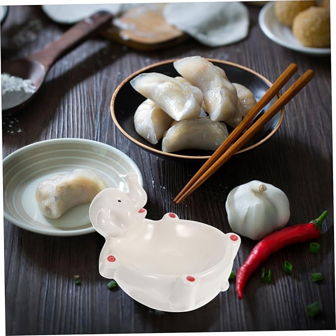 Ceramic Sauce Bowl Multi-function Seasoning Plate Condiment Tray for Pickle Serving and Decorative Tableware Appetizer Dish for Home and Restaurant Use