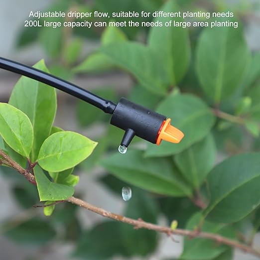 10 Pieces Drip Emitter,Adjustable Flag Irrigation Dripper for Garden Trees and Shrubs Watering,for Succulents Plants Lawn Flower Irrigation System