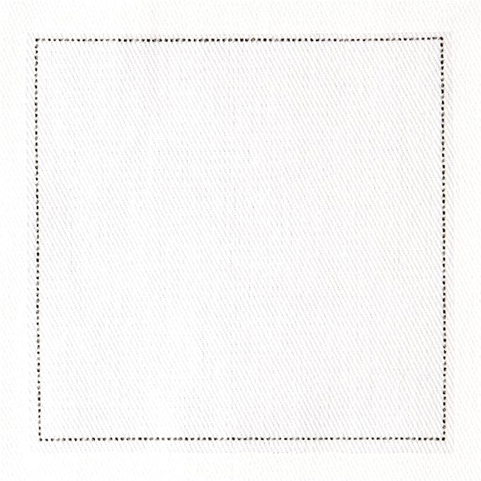Five Star Cotton Cocktail Napkins, Beverage & Party Napkins - 4" x 4" Single Use (25 pack) White