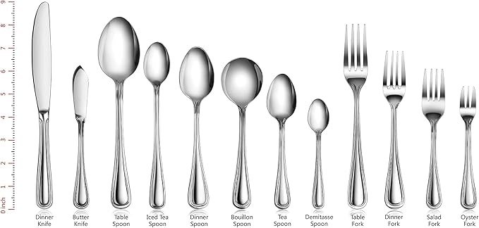 New Star Foodservice 58086 Slimline Pattern, 18/0 Stainless Steel, Oyster Fork, 5.4-Inch, Set of 12