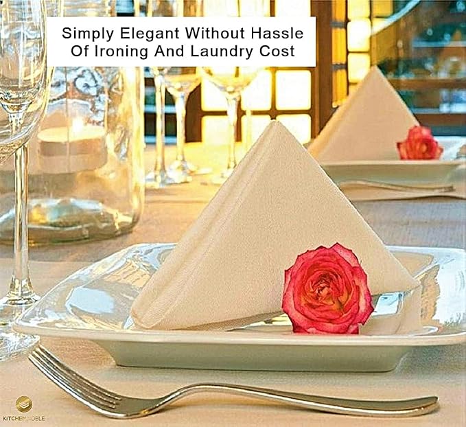 Linen Feel Disposable Guest Hand Towels for Bathroom | Luxury Single Use Cloth Like Dinner Napkins for Dining, Parties & Weddings | Dual Purpose, Soft, Absorbent & Lint-Free | 200 Ct - Made in USA