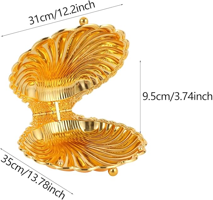 Fruit Bowl Serving Tray Decorative Bread Tray for Kitchen Counter Dessert, Gold L
