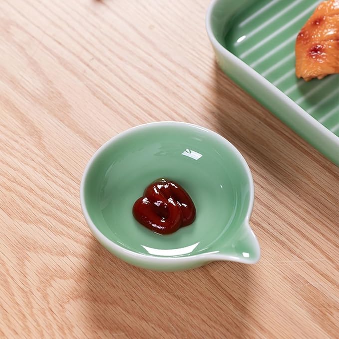 Kitchen Decor Appetizer Plates Ceramic Sauce Dishes Suitable for Condiments Snacks Etc Dessert Plates