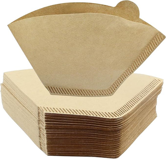 200 Count Cone Coffee Filter, #1 Natural Unbleached Cone Coffee Filter Paper fit for Drip Coffee Dripper Coffee Maker (1-2 Cup)
