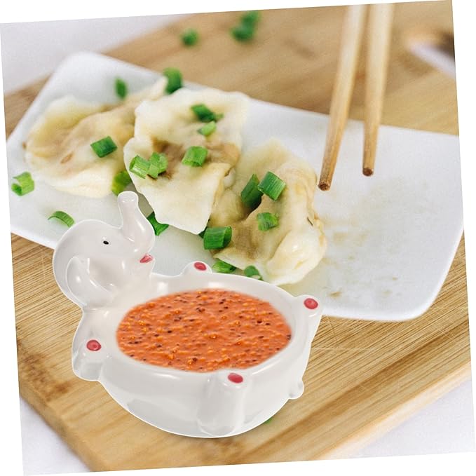 Ceramic Plate Decorative Seasoning Bowl Pickle Serving Plate Multi-function Spice Tray Kitchenware