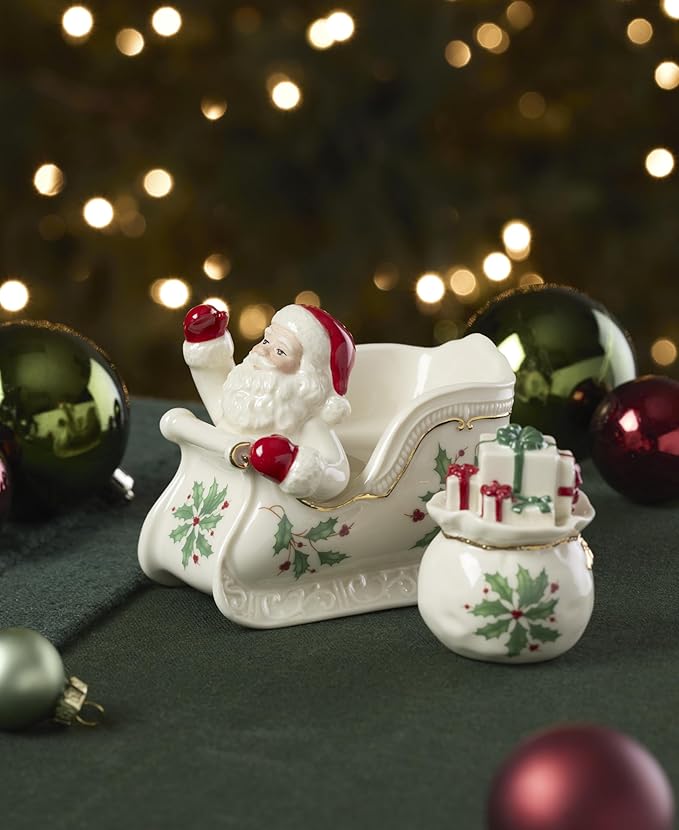 Lenox 897754 Holiday Figural Salt & Pepper Set, Christmas Dishes, Festive Serveware