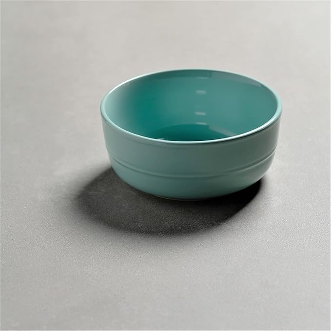 Double Line 6.25"/24 oz Cereal Bowl, Set of 6, Seafoam