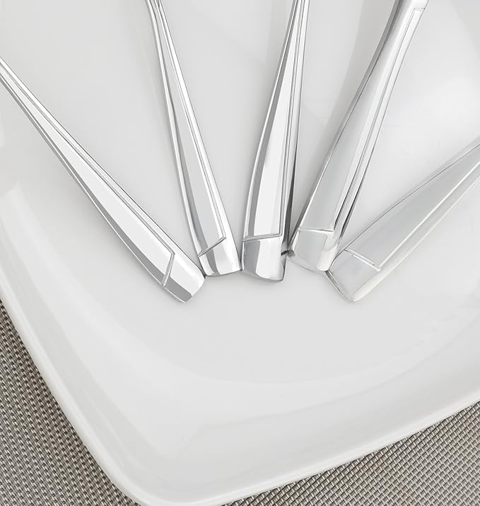 Cand 80 Piece Stainless Steel Flatware Set, Service for 16