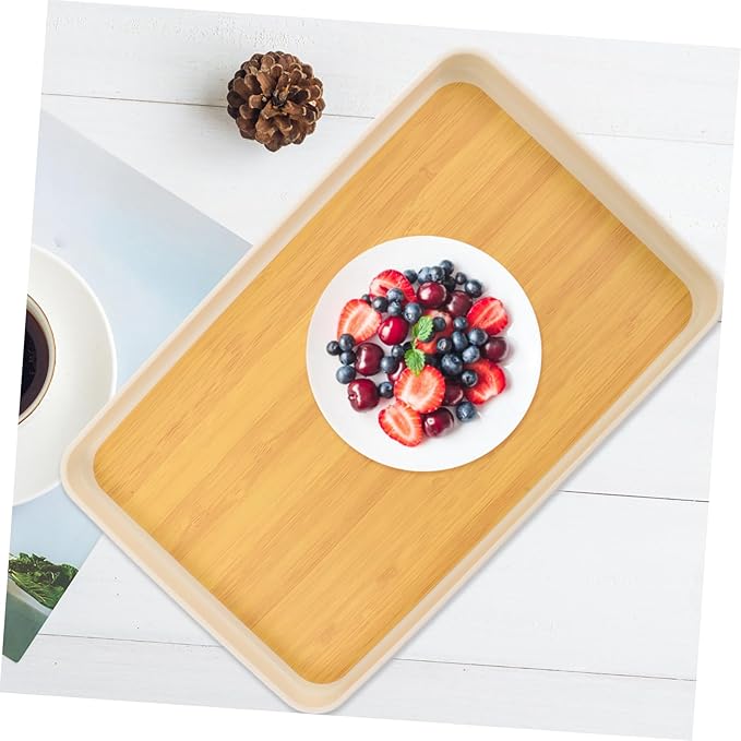 Multi Function Skid and Dessert Tray Wear Resistant Household Fruit Plate for Snacks Candies Chocolates and Tea Cups Medium Japanese Style Serving Tray for Parties and Family Use