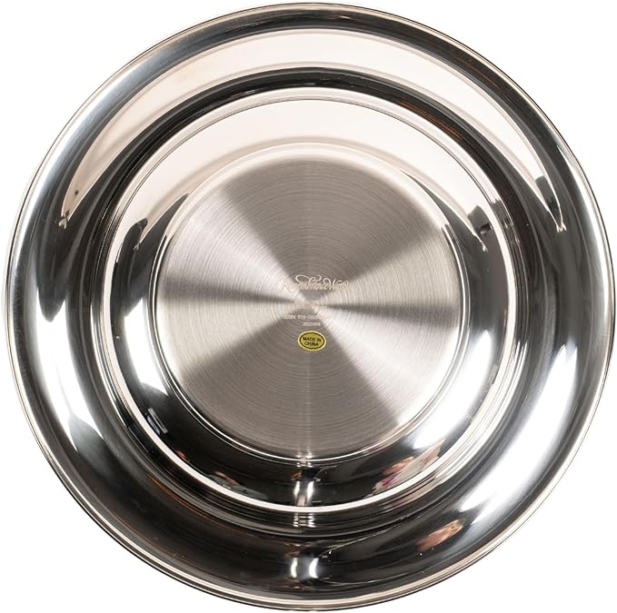 BROADMAN CHURCH SUPPLIES RemembranceWare Offering Plate, Silver with Red Felt