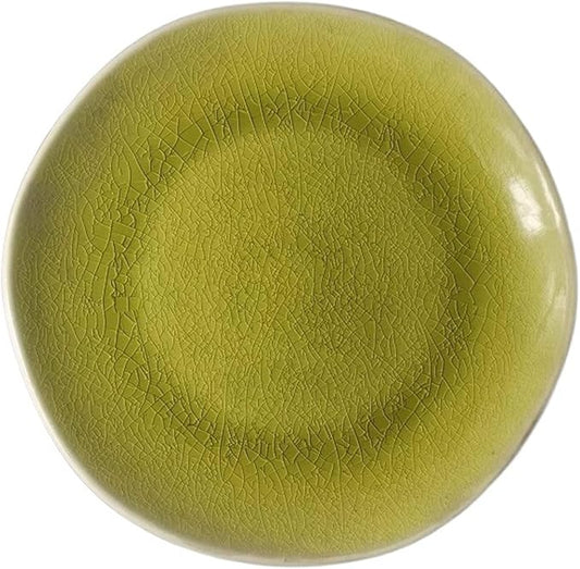 SONGCHAO Party Supplies Plate Ceramic Household Dishes Breakfast Lunch Dinner Afternoon Tea Steak Household Commercial Kitchen Fruit Tray Party Plates (Color : 002)