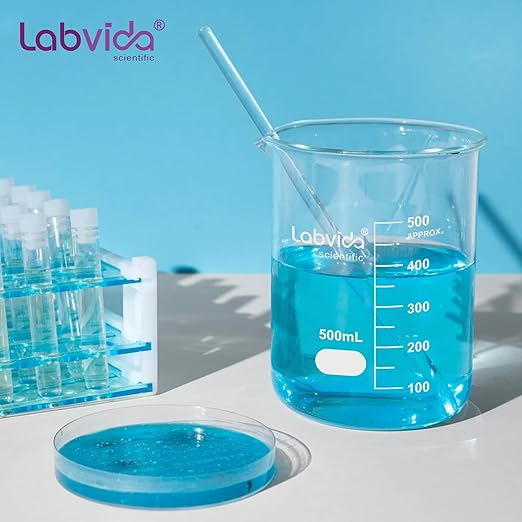 Griffin Low Form Glass Beaker, Vol.5000ml, 3.3 Borosilicate with Printed Graduation, LVA016