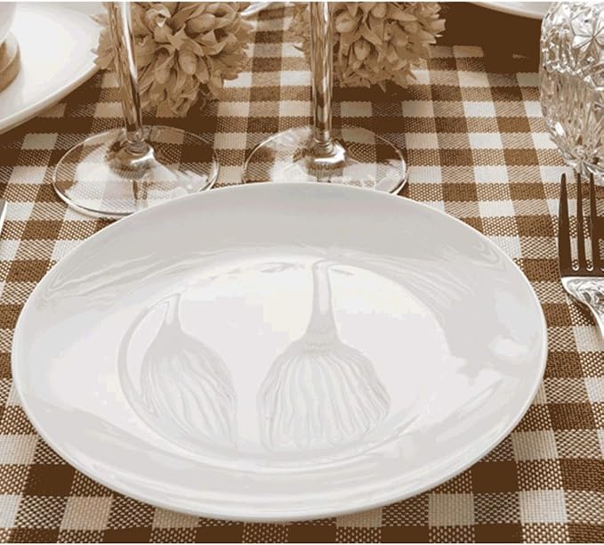 Dinnerware Set 40Pieces Pure White Porcelain Dinner Plates Bone China Tableware Bowls Soup Plates Gravy Boat Oval Plate Service for 6
