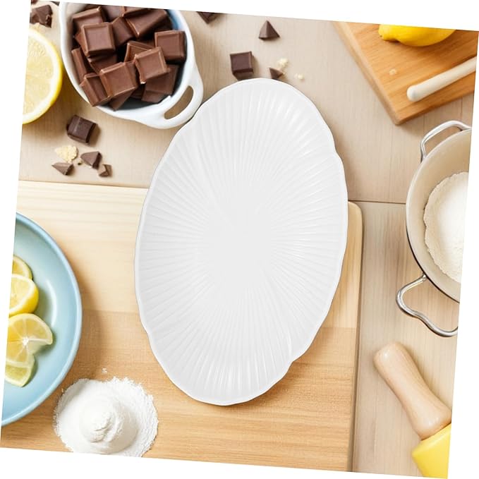 Ceramic Serving Plate Elegant Multi-purpose Dinnerware for Soup Salad Appetizers and Decorative Tabletop Use for Parties and Home Decor