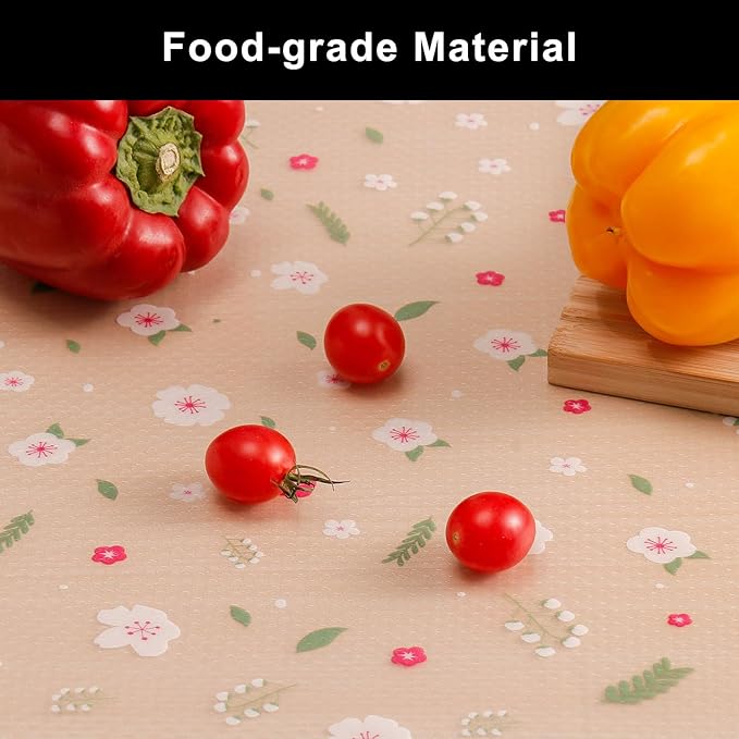 Cooyes Shelf Liner – Premium Non-Adhesive Cabinet & Drawer Liner for Kitchen – Waterproof Shelf Paper with Modern Pattern – Durable EVA Cabinet Mat – Easy to Cut (23.6" W x 360" L)