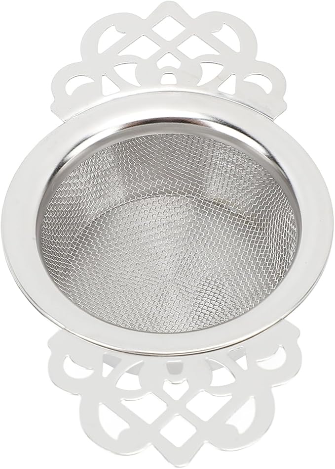 Tea Fine Mesh Filter, Loose Tea Infuser Basket Stainless Steel Tea Strainer Tea Filter Insulated Base Tea Strainer Bowl Tea Steeper Basket Filter for Brewing Filter Tea Leaves