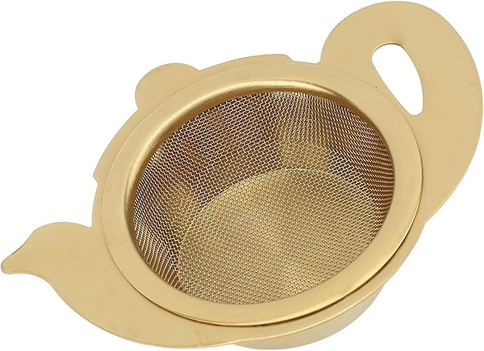 Tea Fine Mesh Filter, Loose Tea Infuser Basket Stainless Steel Tea Strainer Tea Filter Insulated Base Tea Strainer Bowl Tea Steeper Basket Filter for Brewing Filter Tea Leaves