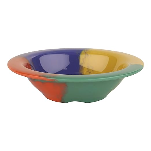 GET B-454-CE Melamine Narrow Rim Fruit/Dessert Bowl, 4.5 Ounce, Diamond Celebration (Set of 12)