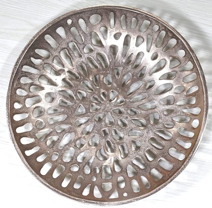 BBH Home's Handmade Bronze Novelty Shaped Aluminium Tray 5.51 x 5.51 x 1.37 AMBBVK063AB2020
