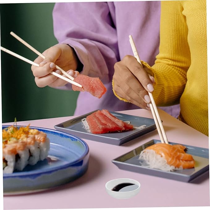 6pcs Ceramic Dipping Bowls for Sauces Condiments and Seasonings Versatile Porcelain Appetizer Plates for Home Use and Parties
