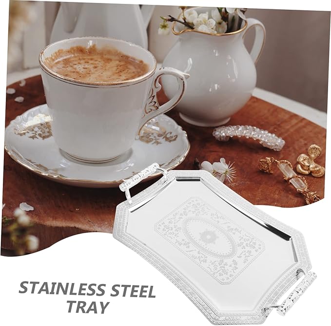 PRETYZOOM Elegant Vintage Fruit Serving Dish Extra Serving Tray Coffee Table Decor