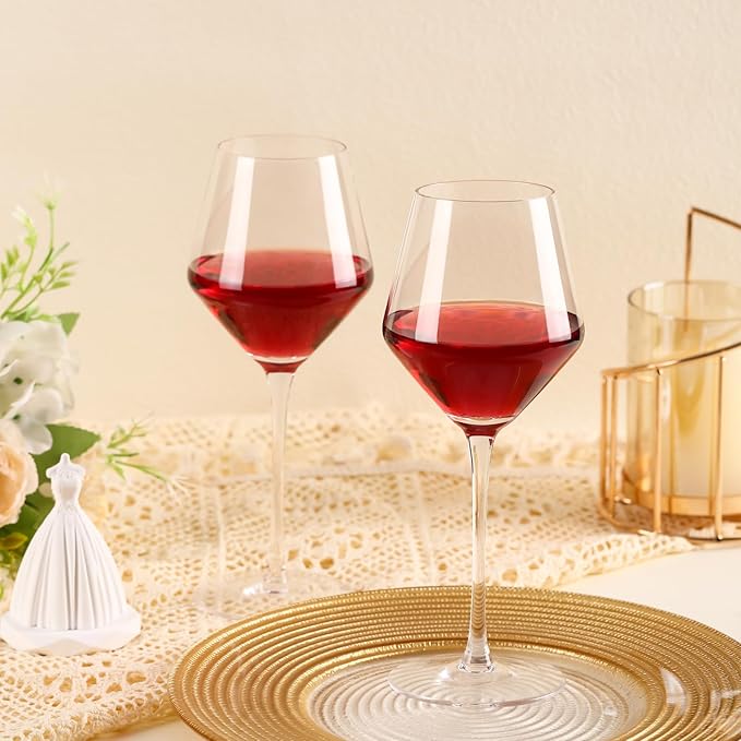 2025 Mr & Mrs Wine Glasses Gift Set with Memory Box,Wine Bag, Greeting Card – Engagement, Wedding & Newlywed Gifts for Couples, Just Engaged Gifts for Women, Christmas Couple Present