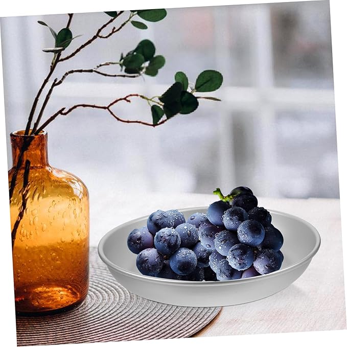 Milisten Aluminum Serving Tray Picnic Plate Snack Dish Food-Safe Decorative Portable for Outdoor Wedding