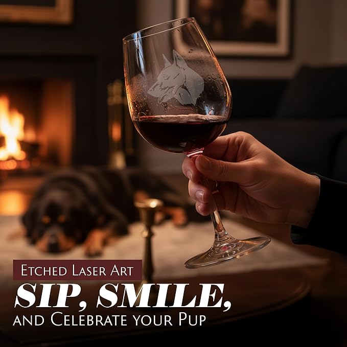 Kai Ken (Tora Inu) Dog Personalized Custom Themed Etched 12.75oz Wine Glass