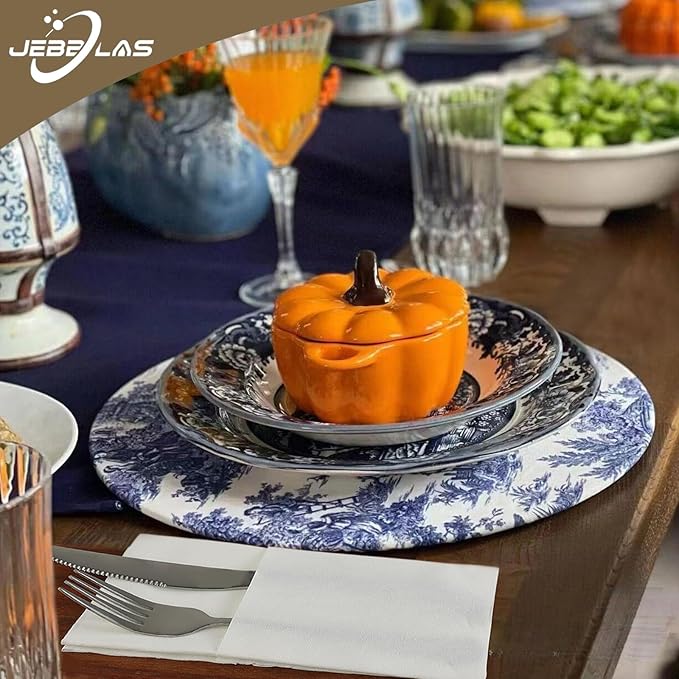 JEBBLAS 100Pack Disposable Cloth Like Napkins, Built-in Flatware Pocket, Wedding Party Linen Feel White Napkin, Prefolded for Silverware