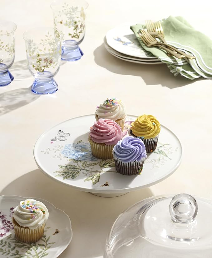 Lenox 898188 Butterfly Meadow 25th Anniversary Cake Plate
