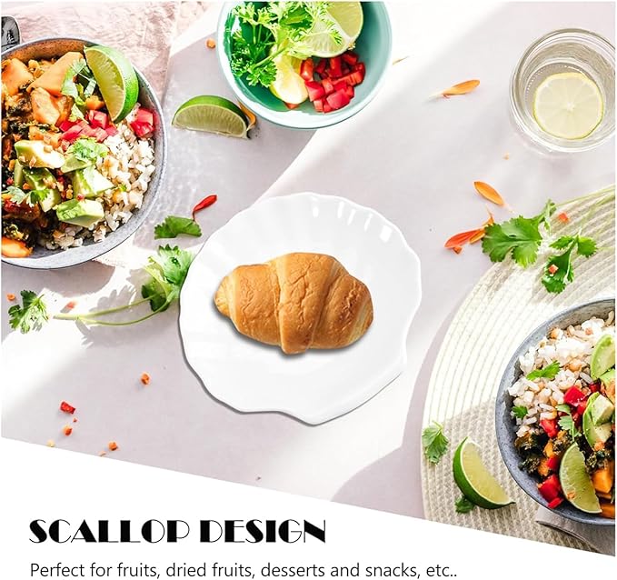 Plates 2-Pack Ceramic Dinner Plates Snack Plates Salad Plates Appetizer Plates Condiment Plates Dessert Fruit Plates Jewelry Plates Plate
