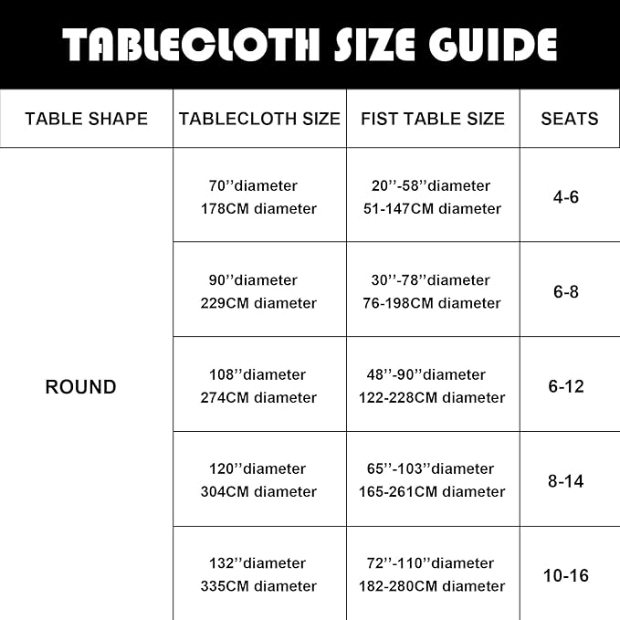 6 Pack Ivory Round Tablecloths 70 Inches Table Cloth Stain and Wrinkle Resistant Washable Polyester Table Cover Fabric for Party, Wedding,Dining,and Banquet Decoration
