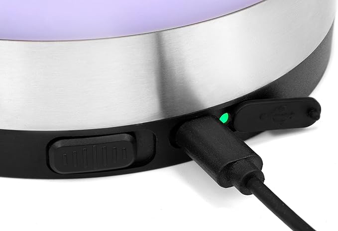 Elrigs Wine Chiller with Rechargeable RGB Touch Lamp| Wine Bottle Cooler Bucket| Double Walled Insulator with 2 Ice Pack for 750ml Champagne| Perfect Wine Gifts| Wine Accessories for Party/Dinner