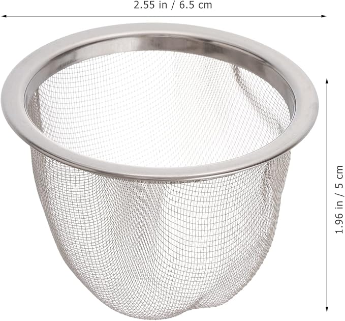 8pcs Stainless Steel Tea Filter Sturdy Metal Infuser for Loose Leaf Tea Diameter Height for Home Brewing Herbs Spices Design for Use