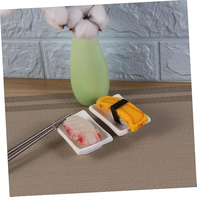 Alipis Soy Sauce Dishes 3 Inch Ceramic Sauce Plate Appetizer Serving Tray Snack Serving Tray for Condiments