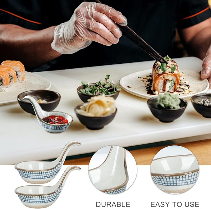 2Pcs Appetizer Dishes Versatile Seasoning Sauce Plates Kitchen Supply for Condiments Fruits and Nuts Dipping Bowls and Material