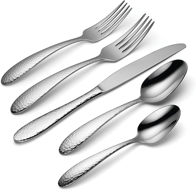 Oneida H156045A Reyna 45 Piece Everyday Flatware Set, Service For 8