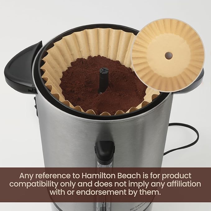 120PCS Coffee Paper Filters for Hamilton Beach 45 Cup Coffee Urn and Hot Beverage Dispenser, Disposable Coffee Filters