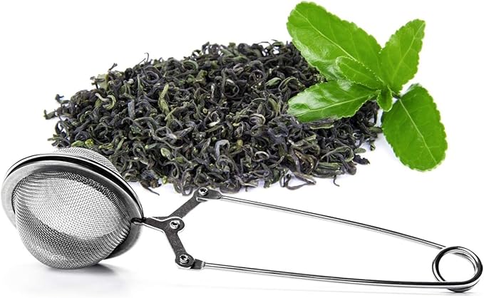 Snap Ball Tea Strainer, Exptolii 3 Pack Stainless Steel Tea Infuser Filter with Handle for Loose Leaf Tea, Seasonings, Spices