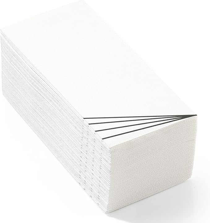 50 Pack Linen Feel Guest Paper Hand Towels | Disposable Super Absorbent Airlaid Paper Towels For Bathroom, Party, Weddings, Or Events | 12 x 17 Inches 1/6 Folded Decorative Design