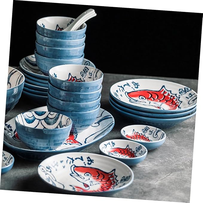 6 Pcs Seasoning Dish Seasoning Plate Metal Practical Plates Sushi Dipping Bowl Japanese Dishes Bowl Ceramic Sauce Dish Flatware Appetizer Plates Dessert Pearlescent Ceramics