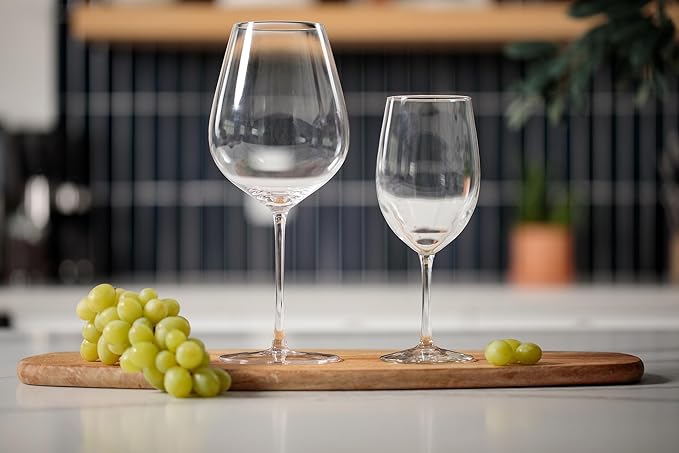 Imperial Giant Wine Glass - Premium Crystal Wine Glasses Set of 2 - Fits Entire 750 ml Bottle