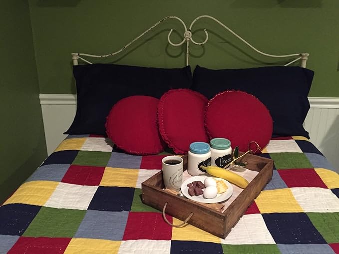 Antique Style Wooden Serving Tray