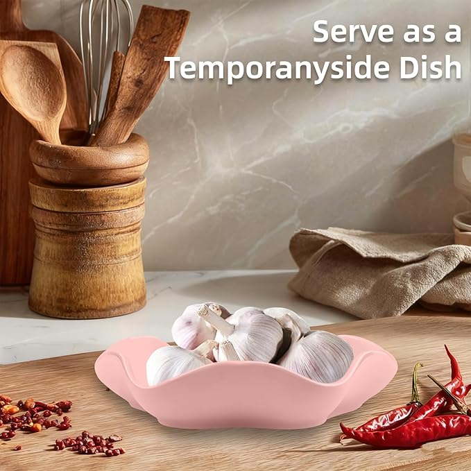 Funny Ceramic Spoon Rest for Kitchen Counter Stove Top, 5.8 Inch Heat-Resistant Utensil Holder for Cooking, Spoons, Ladles, Tongs, Cute Kitchen Decor, Housewarming Gift for Women Men (Pink)