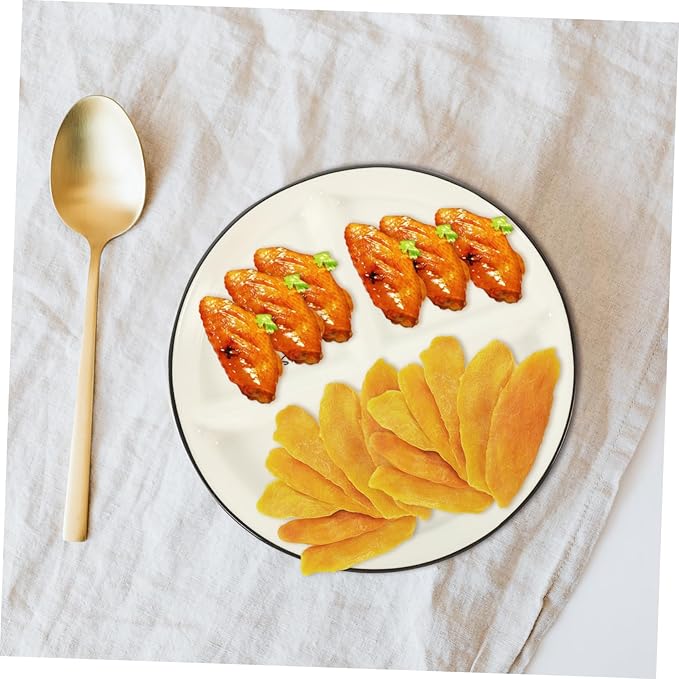 Multi-use Ceramic Serving Dish Separated Plate for Snack Appetizer Salad