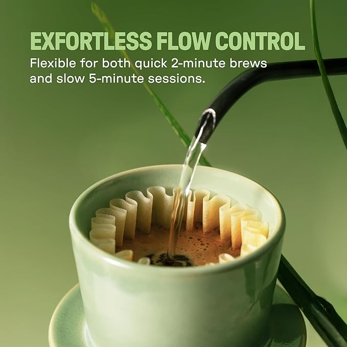 [Holiday Gift] Ceramic Vietnamese Phin Filter by PHINOI, Pour Over Coffee Dripper, 1-3 Cup Coffee Maker with Flower Design, Reusable Coffee Filter for Manual Brewing, Travel Friendly (Celadon Green)