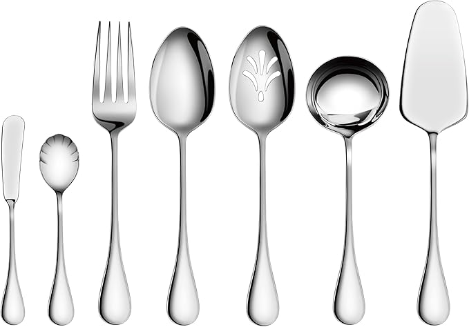Artaste 56433 Rain 18/10 Stainless Steel 7-Piece Hostess Set