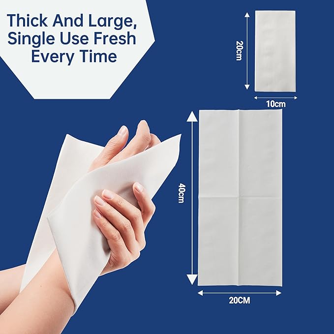 Disposable Hand Towels, Linen Feel Guest Towels, Cloth Like Paper Napkins, Thick, Elegant, Absorbent White Hand Towels For Kitchen, Parties, Bathroom, Events, 7.8” X 15.7”, Total 100 Pcs